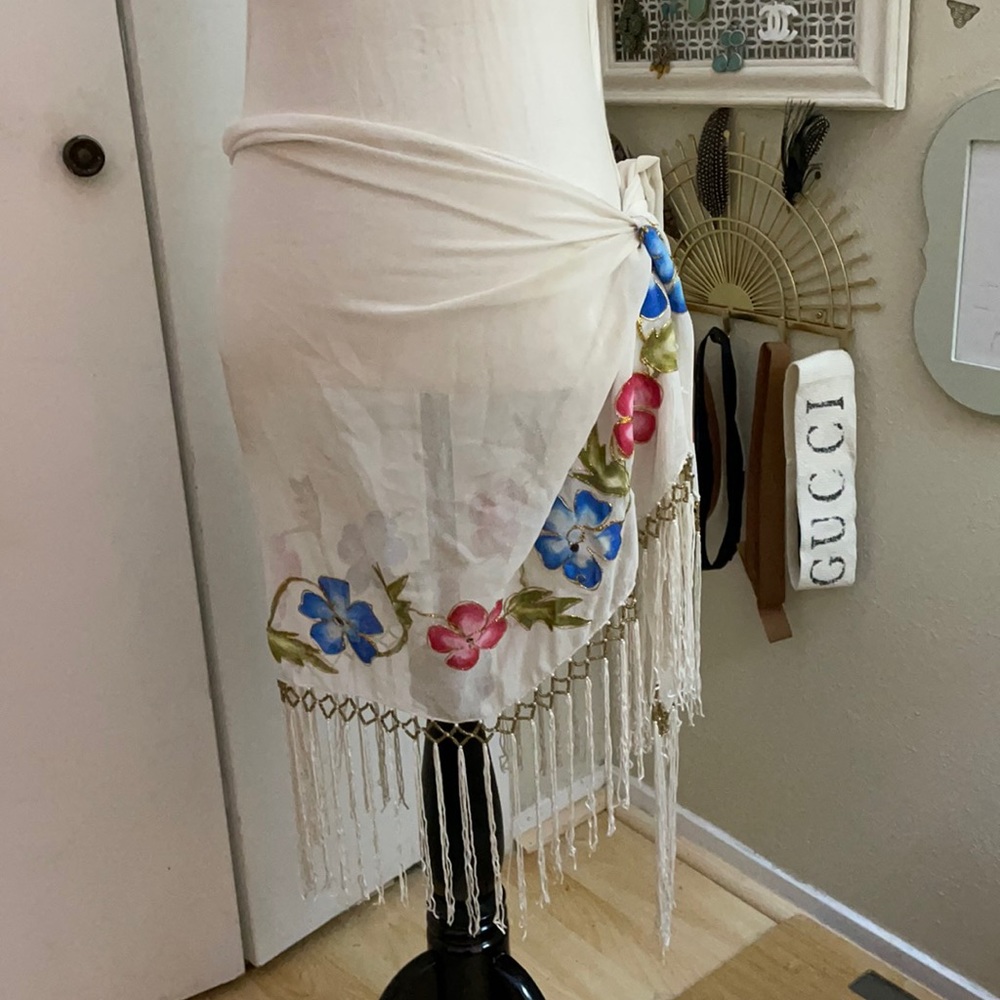 Beaded Floral Wrap
